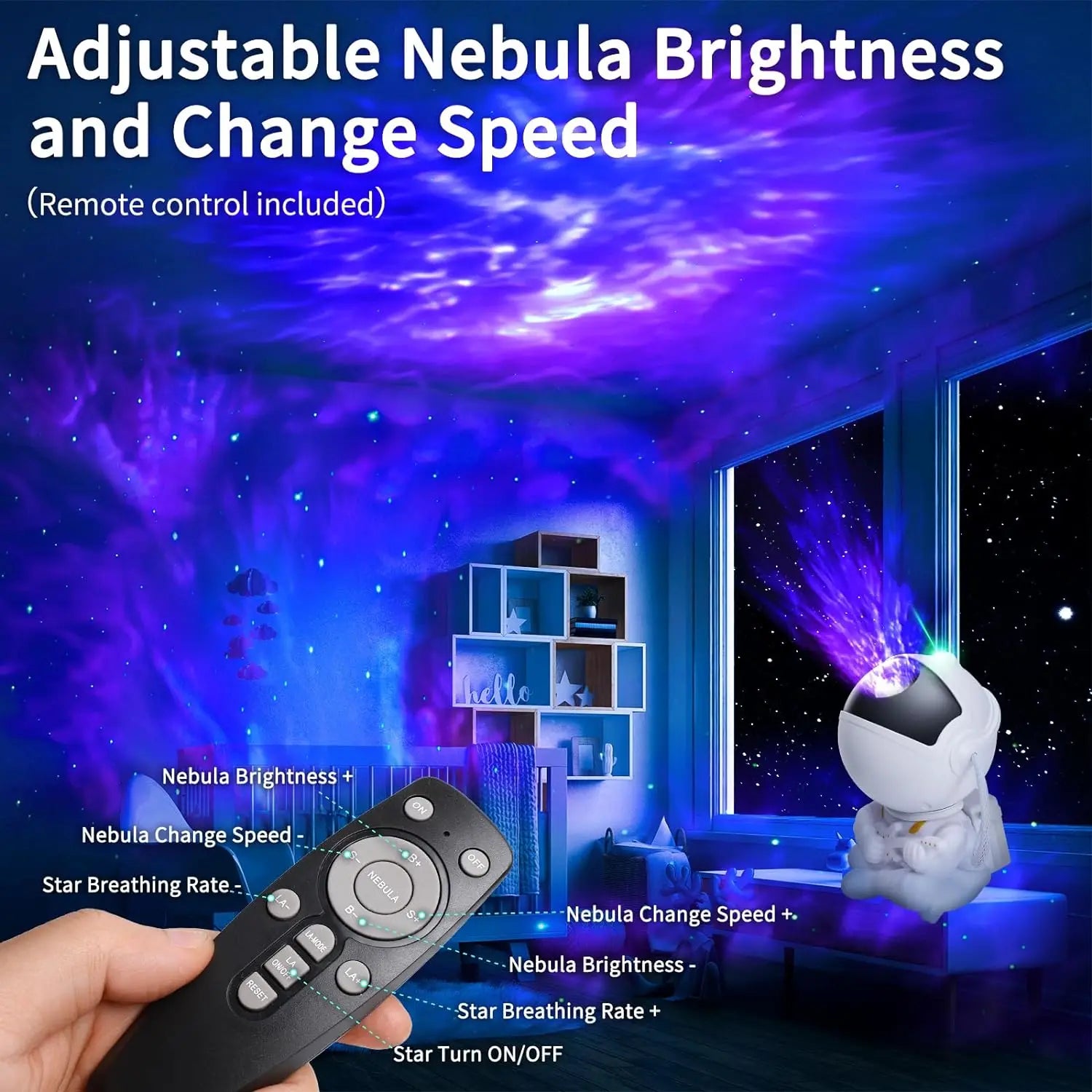 Astronaut Starry Sky Projector Night Light Star Projector